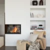 Körsbärsträdgården pläd 130x170 cm, Brun-offwhite