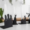 Krubba adventsljusstake metall, Stor