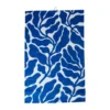 Leaves kökshandduk, Vit-blå, 47x70 cm
