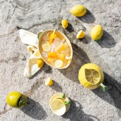 Lemon skål 32 cm, Gul