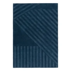 Levels Stripes ullmatta, Blå, 200x300 cm