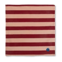 Leya stripe servett 45x45 cm 2-pack, Röd-rosa