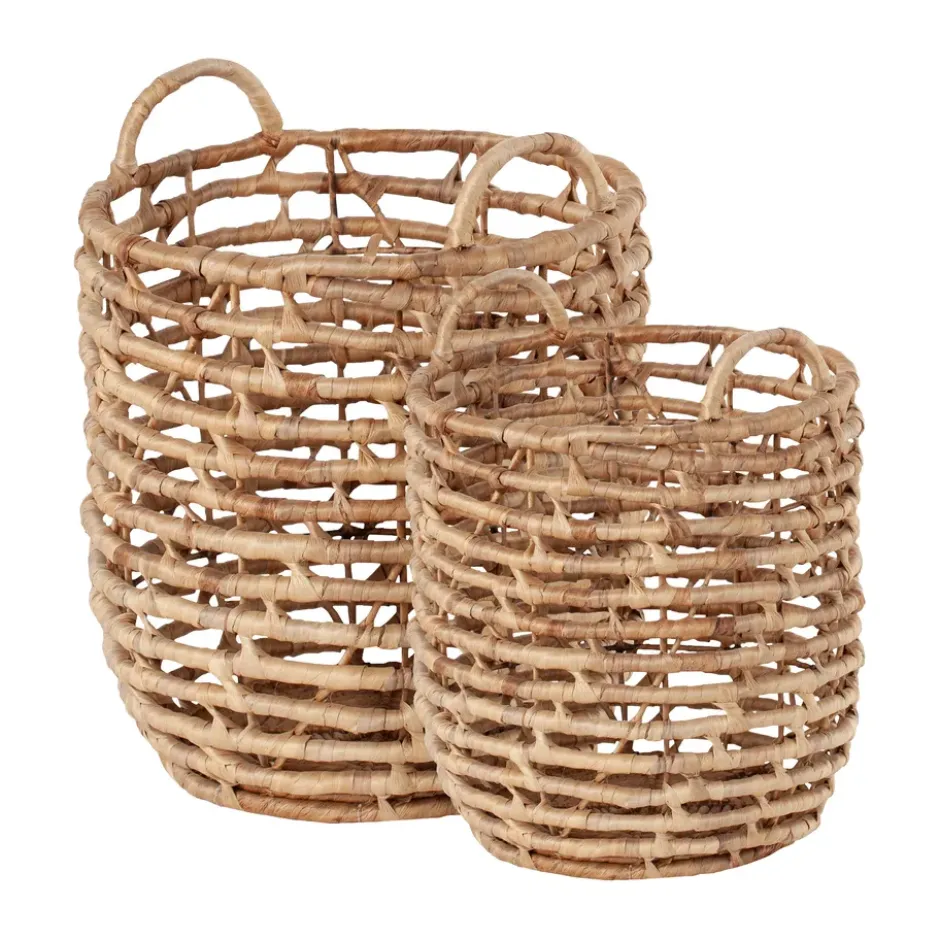 Lily förvaringskorgar U-shape open twist 2 delar, Natural