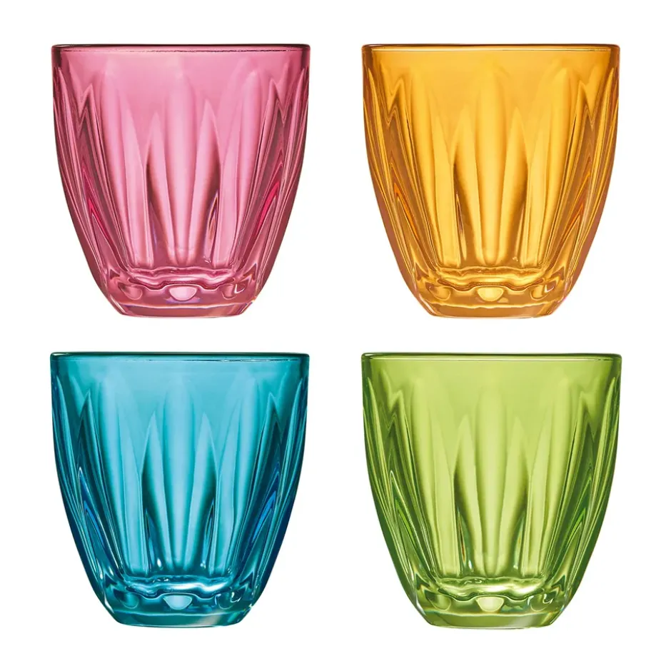 Lily vattenglas olika färger, 4 delar