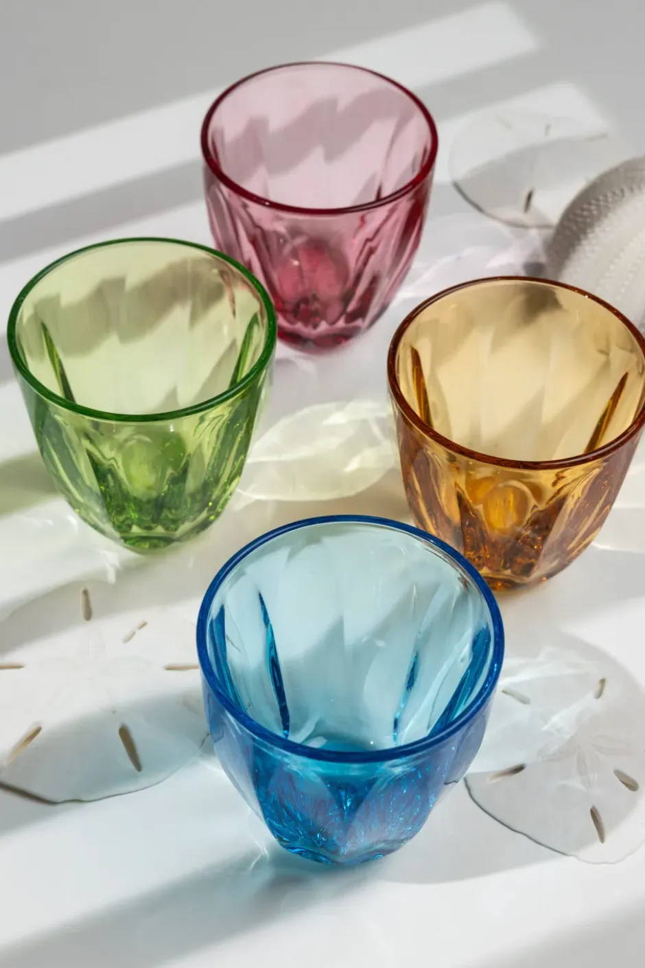 Lily vattenglas olika färger, 4 delar