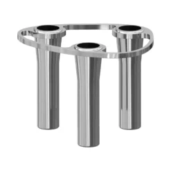 Lind Curve kombinerbar ljusstake krom, Triple