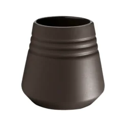 Lines vas 8 cm, Brun