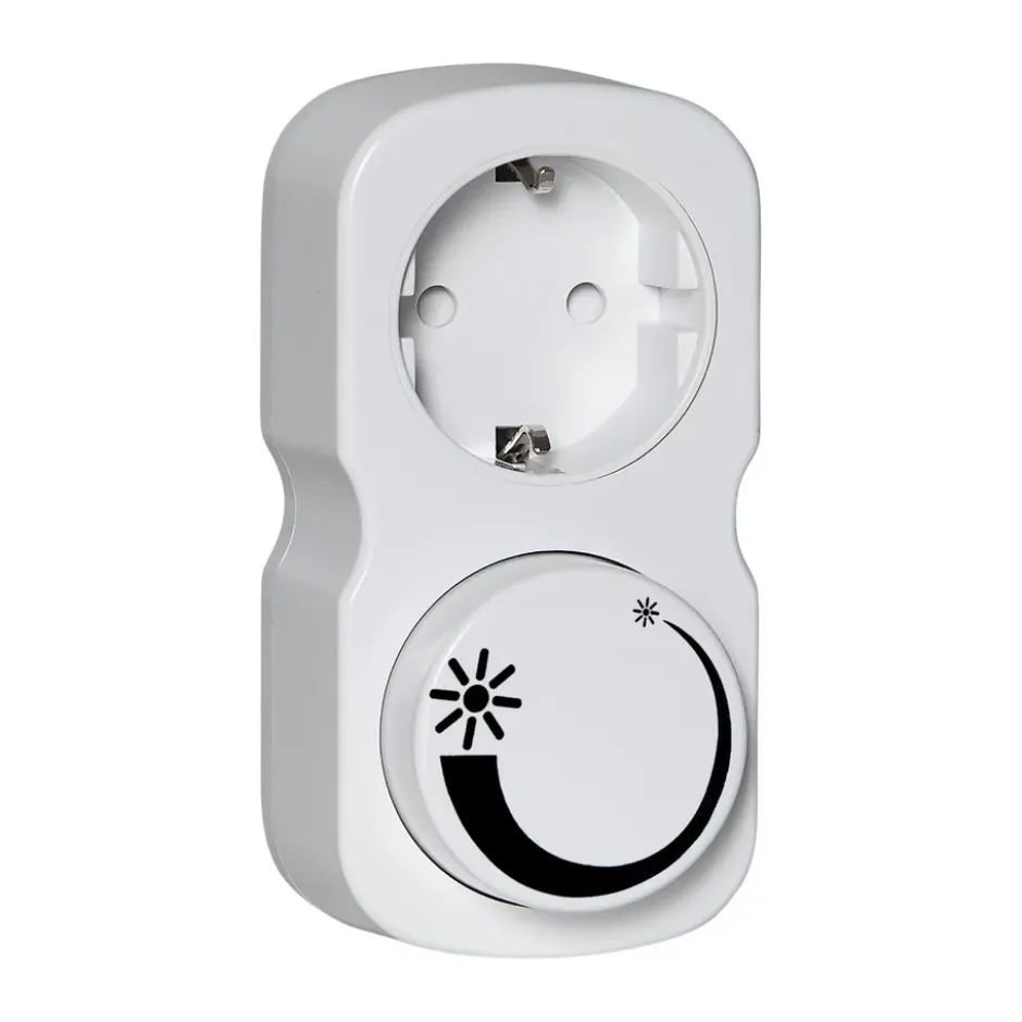 Lit plug-in dimmer Saco, Vit