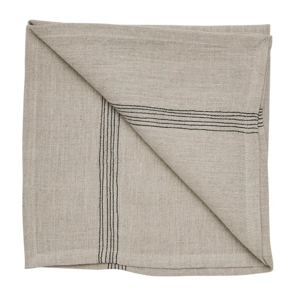 Livia linneservett 45x45 cm, Beige