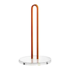 Loop hushållspappershållare 26 cm, Klar-amber