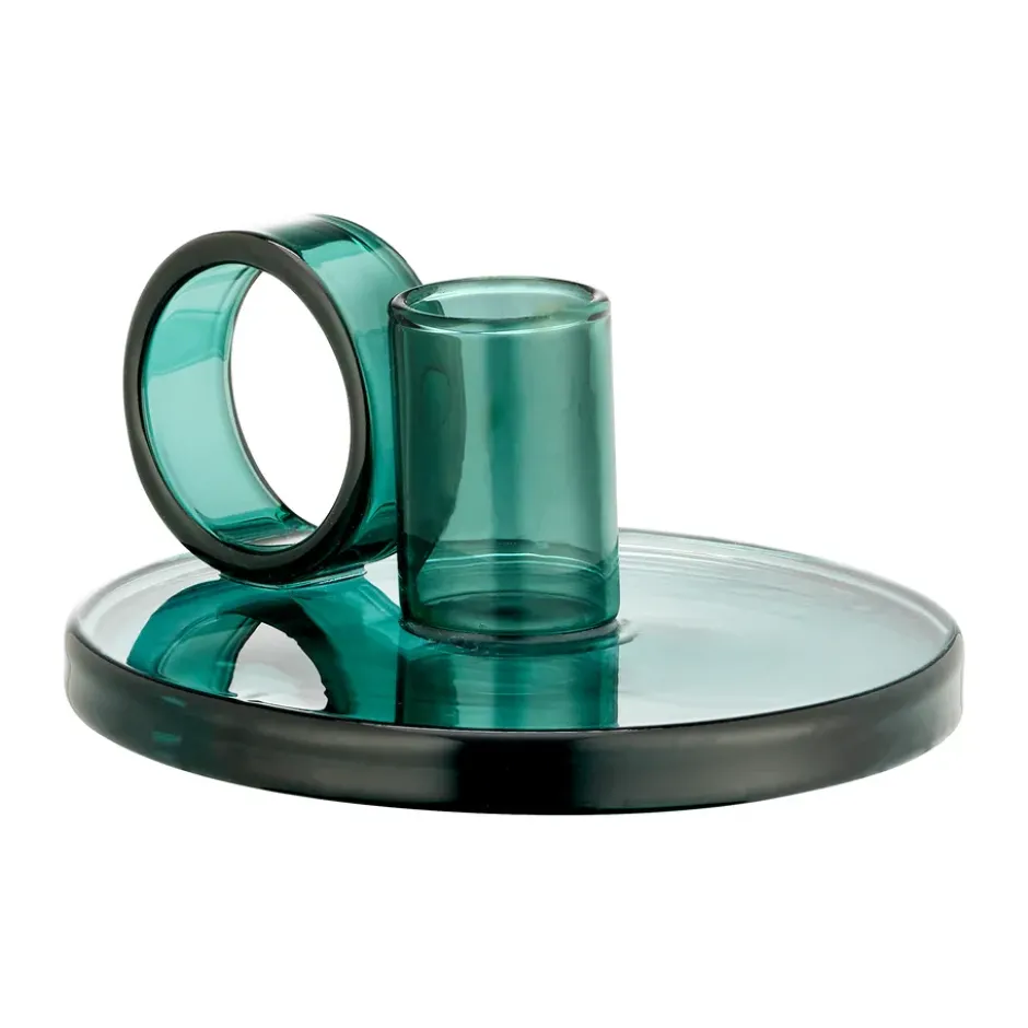 Loop ljusstake Ø11 cm, Teal