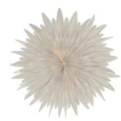 Luna adventsstjärna vit med prickar, Ø80 cm