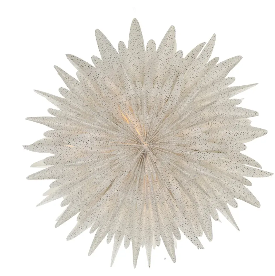 Luna adventsstjärna vit med prickar, 60 cm