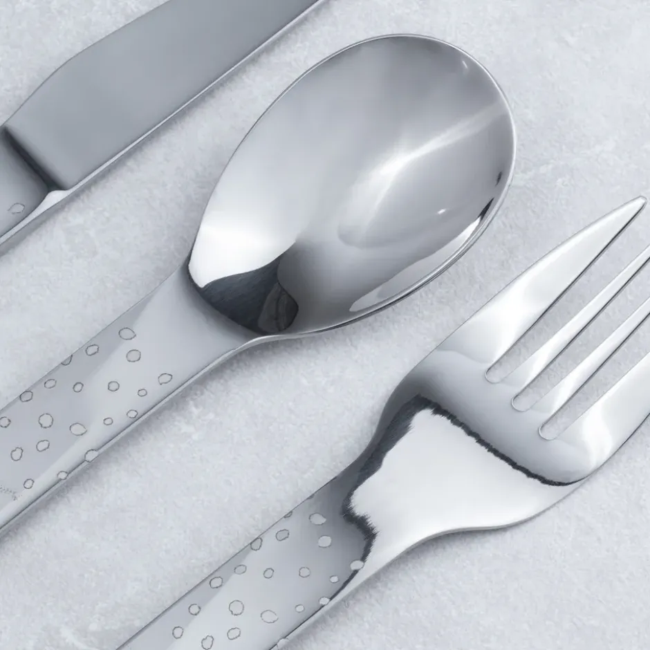 Lupo Pippi barnbestick 9 delar, Silver