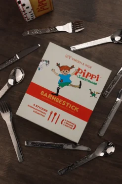 Lupo Pippi barnbestick 9 delar, Silver