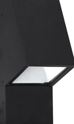 Luton fasadlampa, Svart