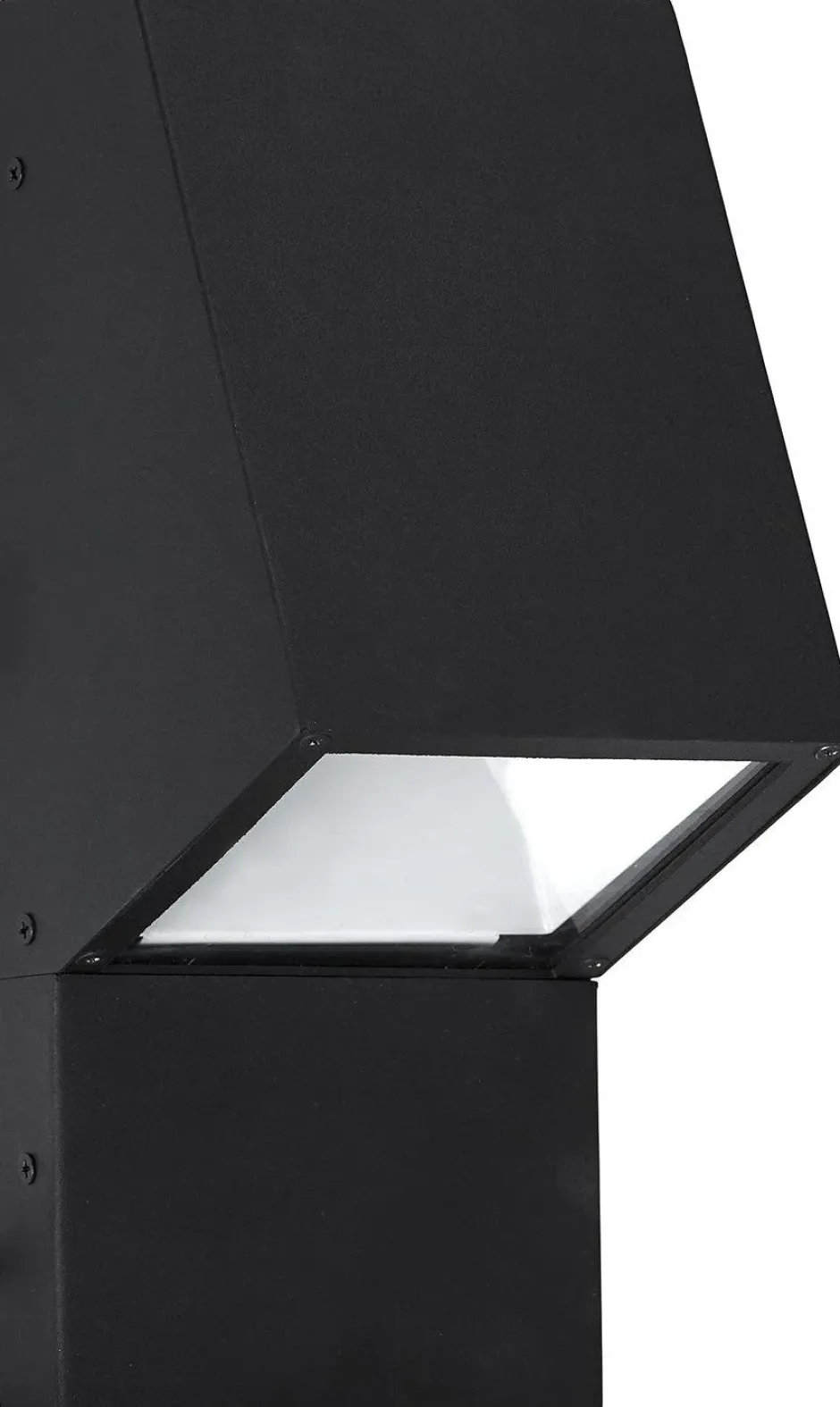 Luton fasadlampa, Svart