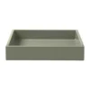 Lux lackad dekorationsbricka 19x19x3,5 cm, Sage