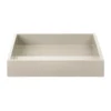 Lux lackad dekorationsbricka 19x19x3,5 cm, Latte