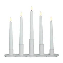 Lykke kombinerbar ljusstake inkl. 5 st LED-ljus, White