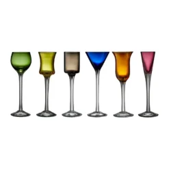 Lyngby Glas snapsglas 2,5-5 cl 6 delar, Mix