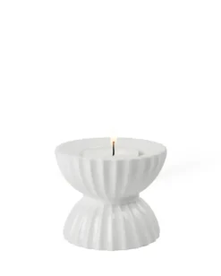 Lyngby Tura värmeljusstake Ø8 cm, Vit