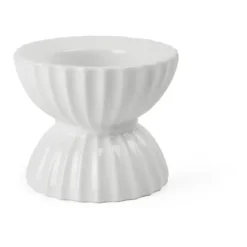 Lyngby Tura värmeljusstake Ø8 cm, Vit