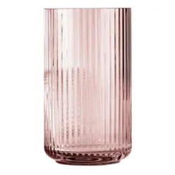 Lyngby vas glas burgundy, 31 cm