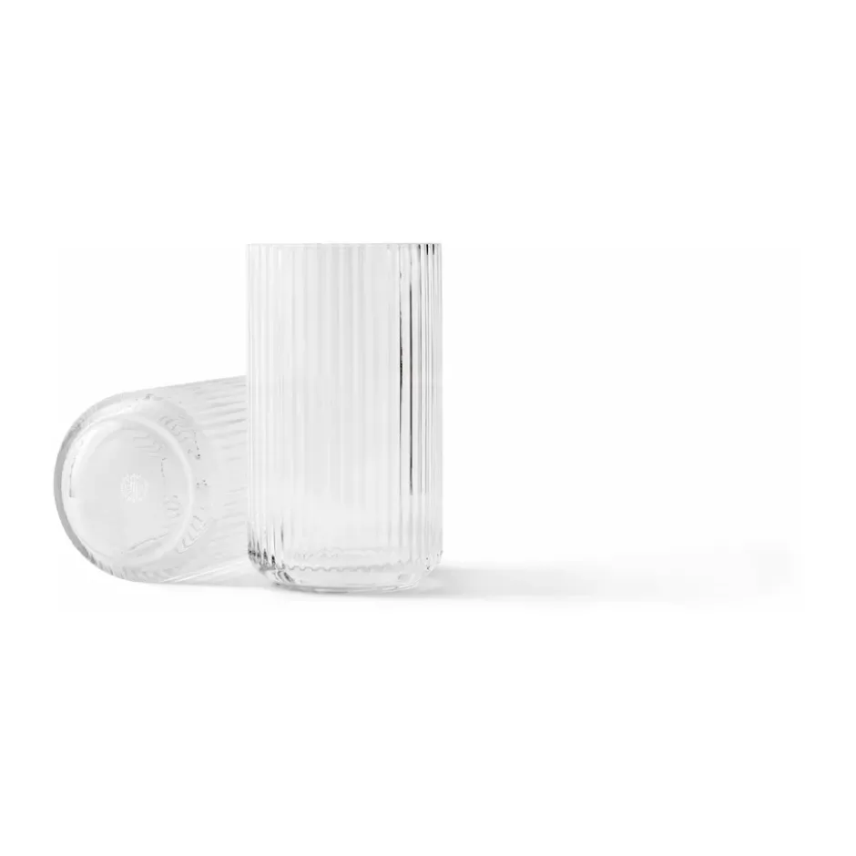 Lyngby vas glas klar, 38 cm