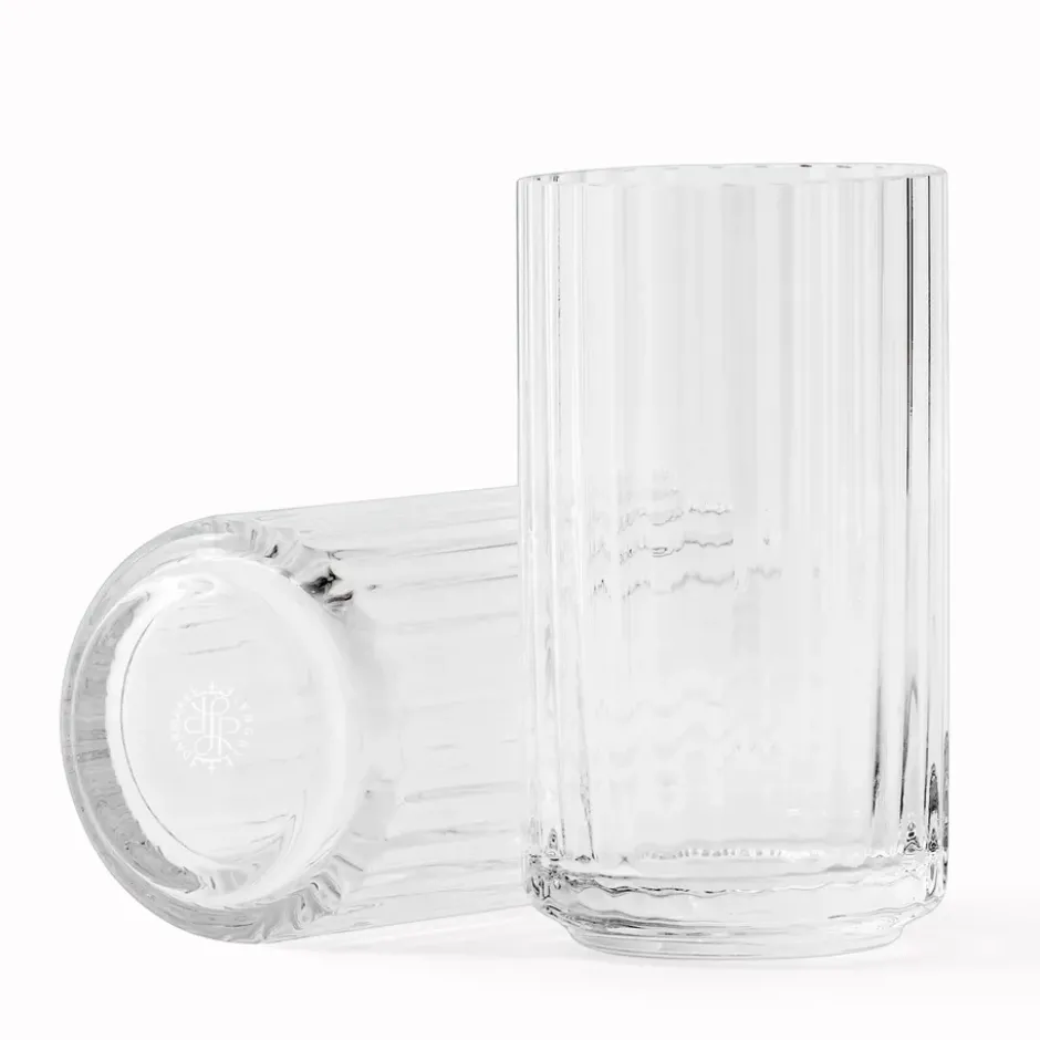 Lyngby vas glas klar, 31 cm