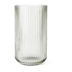 Lyngby vas glas smoke, 31 cm