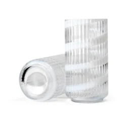 Lyngby Vas, White swirl, 20,5 cm