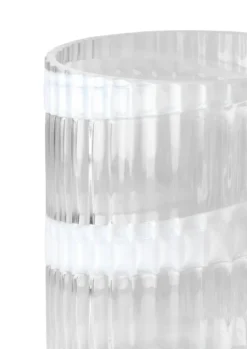 Lyngby Vas, White swirl, 20,5 cm