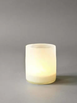 Lyric ljuslykta M, Linen (vit)