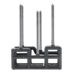Lyst ljusstake 6 ljus, Svart