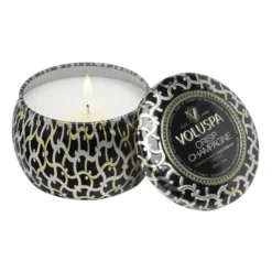 Maison Noir Mini Tin doftljus 25 timmar, Crisp Champagne
