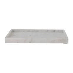 Majsa dekorationsbricka 35x35 cm, White marble