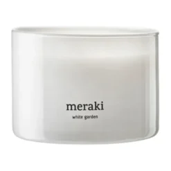 Meraki doftljus, 32 timmar, White garden