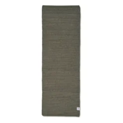 Merino gångmatta, Dark green, 80x250 cm