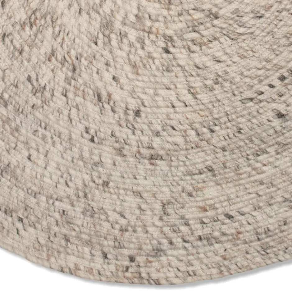 Merino ullmatta rund Ø160 cm, Beige
