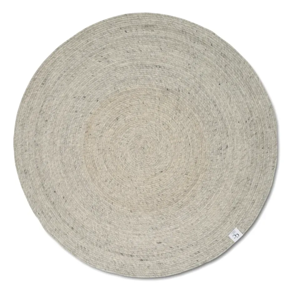 Merino ullmatta rund Ø160 cm, Concrete