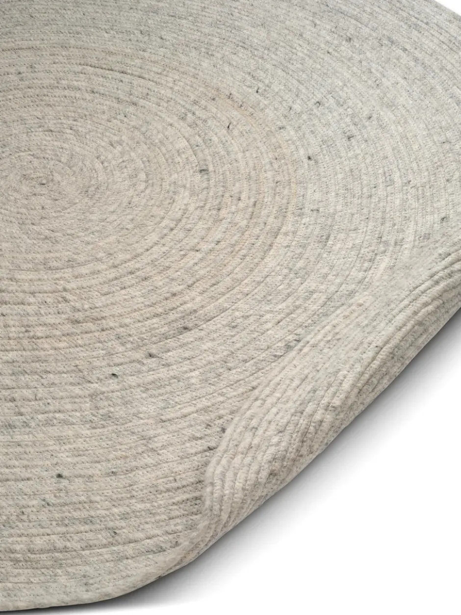 Merino ullmatta rund Ø240 cm, Concrete