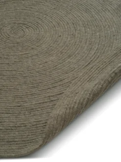 Merino ullmatta rund Ø240 cm, Dark green
