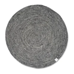 Merino ullmatta rund Ø240 cm, Granit