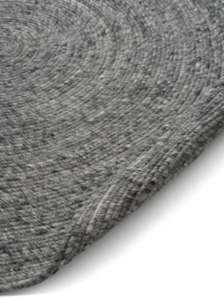 Merino ullmatta rund Ø240 cm, Granit