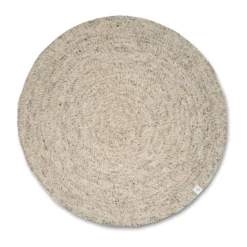 Merino ullmatta rund Ø240 cm, Natural beige