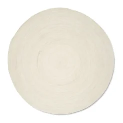 Merino ullmatta rund Ø240 cm, White