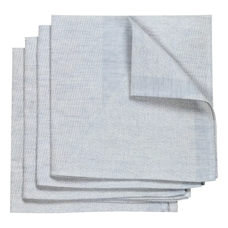Metric tygservett 47x47 cm 4-pack, Blå-vit