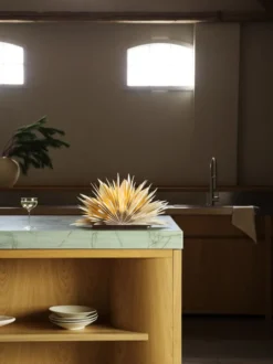 Mezza Maja bordsstjärna, Greige-coffee