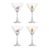 Misa cocktailglas 17 cl 4 delar, Clear-flamingo, clear-pineapple